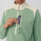 Fjallraven Vardag Lite Fleece - Womens, Sage Green/Chalk White, Medium, F84785-516-113-M