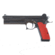 FK BRNO Field Pistol Pistol, 7.5 mm FK, 6 in barrel, steel alloy frame, custom aluminum grip, recoil operated semi-automatic, front red-dot, rear peep, 16 round magazine, Field Pistol-1-FRRMPG