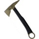 Flagrant Beard Templar Axe Coyote Tan, 6.5 coyote brown Cerakote finish 1095HC steel axe, Black sculpted G10 handle, FTEMP06