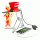 FlameStower FireCharger, Red FS-FC1