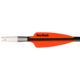 Flex Fletch FFP Vane 2.25 in, Blaze Orange, Pack of 100, FFP-2.25-BLZ-100