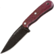 Flexcut Hawthorne Seeker Knife, 8.5in Overall, 4.13in Black Oxide Coated 1095Hc Steel Clip Point Blade, Conditioned Purpleheart Wood Handle w/ Black G10 Liners, Black Leather Sheath, FTKFB4B