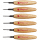 Flexcut Mixed Profile Micro Tool Set Knife, Micro Tool Set, 5.5in Overall, 1.75in Carbon Steel Blade, Wood Handle, MT910