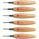 Flexcut Mixed Profile Micro Tool Set Knife, Micro Tool Set, 5.5in Overall, 1.75in Carbon Steel Blade, Wood Handle, MT910