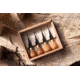 Flexcut Premium Micro-Palm Set, Knob Cherry Wood Handles, FRP804
