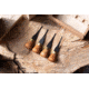 Flexcut Premium Mini-Palm Set, Knob Cherry Wood Handles, FRP604