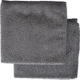 Flitz Microfiber Towel, Gray, 12in x 12in, 2 Pack, Microfiber Construction, MT