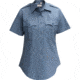 Flying Cross Deluxe Tropical Womens Short Sleeve Shirt W/ Traditional Collar, French Blue - 252R662646NA
