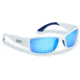 Flying Fisherman 7717WSB Razor Matte White Blue Mirror Sunglasses, 7717WSB