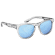 Flying Fisherman 7823GSB Breakers Sunglasses, Crystal Gray Frame Blue Mirror Lenses, 7823GSB