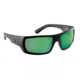 Flying Fisherman 7861BAG Sargasso Sunglasses Matte Black Frame Amber-Green Mirror Lens, AcuTint Polarized Lens System, 7861BAG