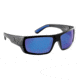 Flying Fisherman 7861BSB Sargasso Sunglasses Matte Black Frame Smoke-Blue Mirror Lens, AcuTint Polarized Lens System, 7861BSB