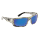 Flying Fisherman 7861CSB Sargasso Sunglasses Matte Camo Frame Smoke-Blue Mirror Lens, AcuTint Polarized Lens System, 7861CSB