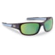 Flying Fisherman 7877CAG Last Cast Polarized Sunglasses, Brown Frame Amber-Green Mirror Lens, 7877CAG