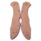 Flytanium Copper Scales for Spyderco Delica, Stonewash, FLY-0364