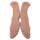 Flytanium Copper Scales for Spyderco Delica, Stonewash, FLY-0364