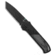 Flytanium Flytanium Arcade Tanto Shark-Lock Knife Black Al + Black Micarta 3.2" DLC S90V, Black, CPM S90V, adult, BHQ-215740