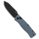 Flytanium Flytanium BEEF Crossbar Lock Knife Slate Blue G-10 3.5" Black PVD, Blue, D2, adult, BHQ-208202