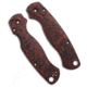 Flytanium CF Lotus Scales for Spyderco Paramilitary 2 Knife, Black/Red, One Size, BHQ-202228