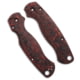 Flytanium CF Lotus Scales for Spyderco Paramilitary 2 Knife, Black/Red, One Size, BHQ-202228