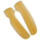 Flytanium Custom Lotus Scales for Spyderco Shaman Knife, Yellow, 4.375 inch, BHQ-189512