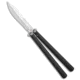 Flytanium Flytanium + Eldon Talley Talisong Z Balisong Knife Black Aluminum 4.5" SW, Black, AEB-L, adult, BHQ-142022