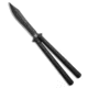 Flytanium Flytanium + Eldon Talley Talisong Z Scimitar Balisong Black Al 4.5" Black, Black, AEB-L, adult, BHQ-189502