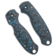 Flytanium Lotus CF Scales for Spyderco Para 3 Knife, Matte, Black/Blue, One Size, BHQ-205354