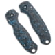 Flytanium Lotus CF Scales for Spyderco Para 3 Knife, Matte, Black/Blue, One Size, BHQ-205354