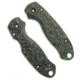 Flytanium Lotus CF Scales for Spyderco Para 3 Knife, Matte, Black/Green, One Size, BHQ-205356