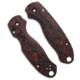 Flytanium Flytanium Lotus CF Scales for Spyderco Para 3 - Lava Flow Fat Carbon, Black/Red, adult, BHQ-202222