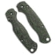 Flytanium Lotus CF Scales for Spyderco Paramilitary 2 Knife, Matte, Black/Green, One Size, BHQ-205348