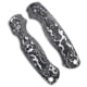 Flytanium Lotus CF Scales for Spyderco Paramilitary 2 Knife, Matte, Black/White, One Size, BHQ-205350