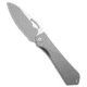 Flytanium Flytanium Theory Frame Lock Knife Titanium 3.5" Satin, Gray, CPM 20CV, adult, BHQ-227528