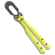 Flytanium U.F.O. Unidentified Flipping Object Training Knife, 2.25in, Stainless Steel, Trainer Blade, Polymer, Starship Yellow Handle, Starship Yellow/Black, 8.00 inch, BHQ-186245