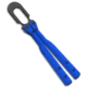 Flytanium U.F.O. Unidentified Flipping Object Training Knife, 2.25in, Stainless Steel, Trainer Blade, Polymer, Static Blue Handle, Static Blue/Black, 8.00 inch, BHQ-186244