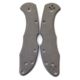 Flytanium Titanium Scales for Spyderco Delica, Stonewash, FLY-0363