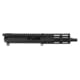 FM Products FM-9 AR 9x19mm Parabellum Rear Charging Upper Receiver, 5in Barrel, 5in Handguard w/ Blast Diffuser, Black, FM9U-R55-B