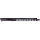 FM Products MIKE-9 9mm Complete Upper Receiver, 23.75 inch, 16 inch Barrel, Front Charge, 1-10 Twist, 1/2x36 Thread, Free-Float, Nitride, Black, MIKE9U-F1615-4