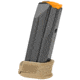 FN America FN 509 Compact Base Pad Pistol Magazine w/Mag Sleeve, 9mm Luger, 15 Round, Black/Flat Dark Earth, 1 Pack, Steel, 20100380-15RD