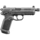 FN America FNX-45 Tactical DA/SA MS Semi Auto Pistol, 45 ACP, 5.3 in Barrel, Night Sight, Polymer Black Frame, Polymer Grip, 2-Mag, 15 Round Capacity, 66966-FRRMPG