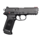 FN Herstal FNP-45-Competition Pistol, .45 ACP, 4.5 in barrel, black polymer frame, integrated polymer grip, recoil operated semi-automatic, double-action, frame mounted ambi decock/safety, fiber-optic front sight, 15 round magazine, FN-FNP-45-CMPTN-FRRMPG