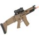 FN Herstal Licensed SCAR-L Airsoft AEG Rifle, Polymer Body, Tan, Large, 200962