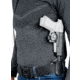 Fobus UnderCover Polymer OWB Paddle Holster, Extra Large, Glock 17/19/19X/22 Gen 1-4/23 Gen 1-4/31/32, Right Hand, Black, UnderCoverXL