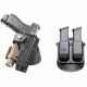 Fobus Glock 17,22,31 w/Laser or Light, Hinged for Natural Draw Holster w/ Double Mag Pouch for Glock 9,40,HK 9,40 6900P