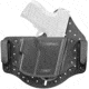 Fobus Universal IWB LaserTuck Holster, Single-Stack/Sub-Compact Pistols w/ Lights/Lasers, Right, Black, LASERTUCK