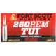 Fort Scott Munitions .260 Rem 123 Grain CNC Machined Copper Brass Rifle Ammo, 20 Rounds, 260-123-SCV2