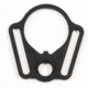Fortis Manufacturing Fortis Multi-point Attachment / Ambi Receiver End Plate, Black MPSA-A