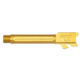 Fortis Manufacturing Glock Match Grade Barrel Threaded, 19 with Lone Rifling, Gold, FM-G19-TB-TiN