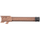 Fortis Manufacturing Glock Match Grade Barrel Threaded, Glock 19X with Lone Rifling, 9MM Luger, 1/2x28, 416R Stainless, Copper Tich, FM-G19-TB-CPPR